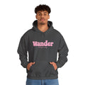 Wander Pink Hoodie — Cozy Travel-Inspired Graphic Sweatshirt