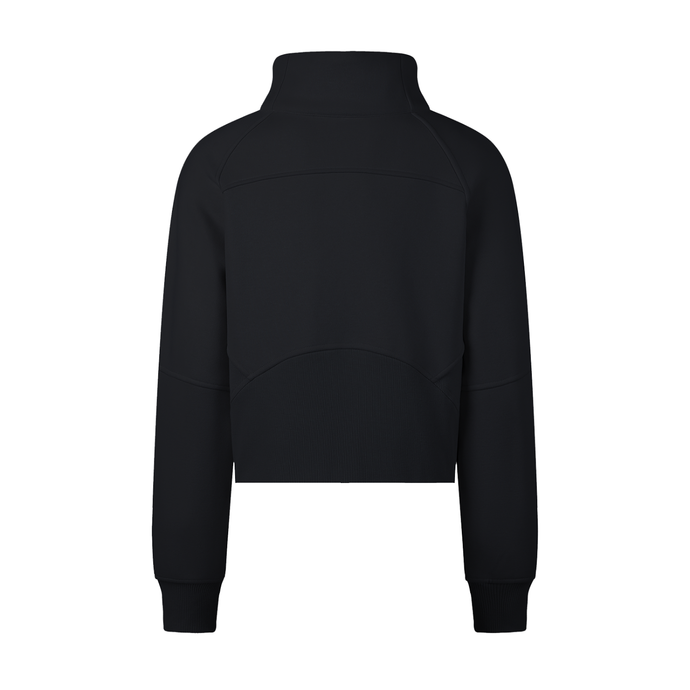 Cropped Half-Zip Sweatshirt