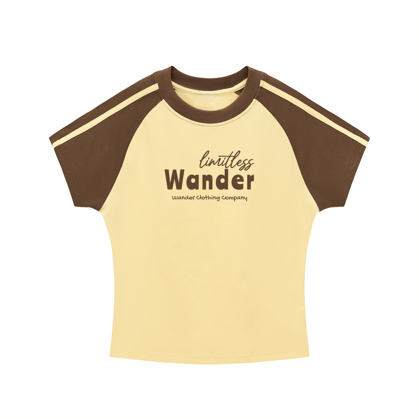 Contrast Stripes Bodycon Raglan  Sleeve T-Shirt