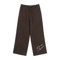 Fleece Drawstring Straight-Leg Sweatpants