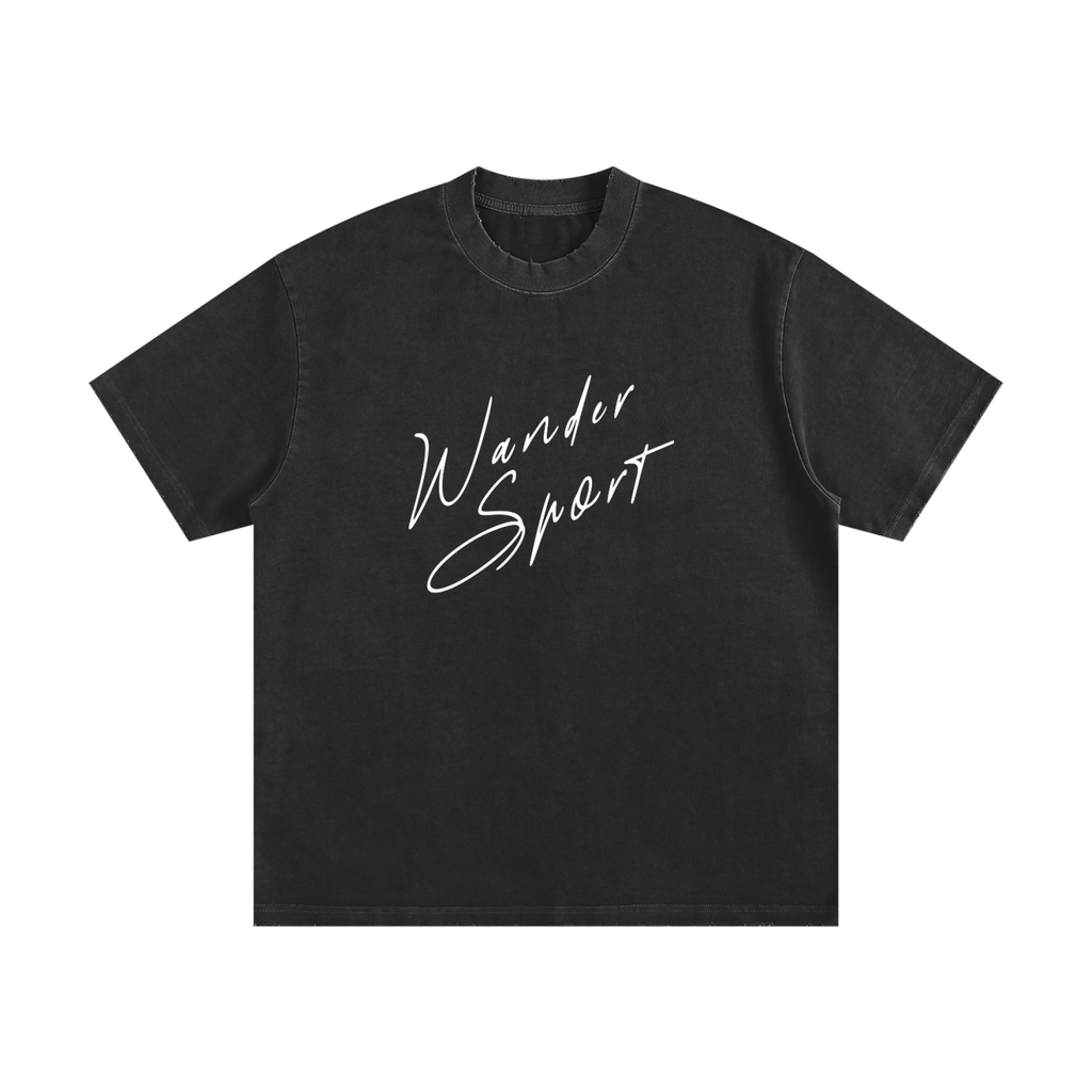 Heavyweight Vintage Washed Frayed T-Shirt